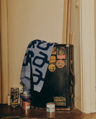 Big Logo Arbor Alpaca Knit Blue