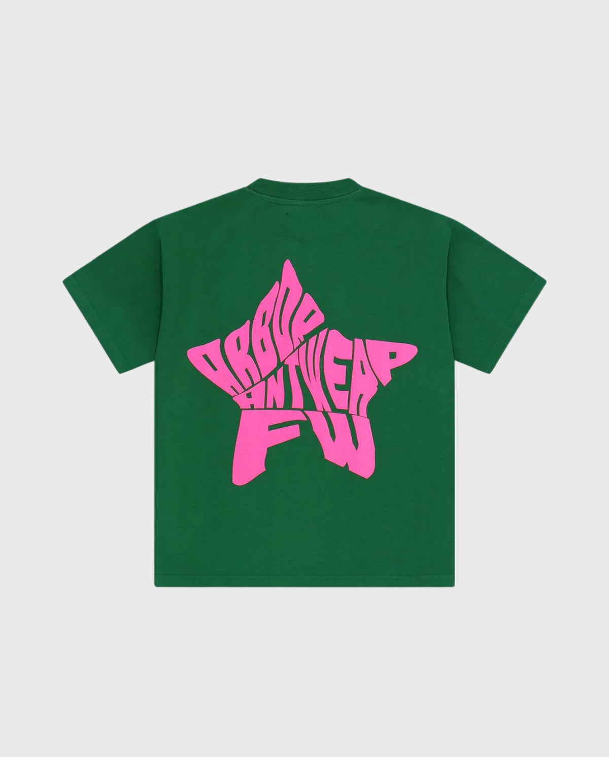 Pink Star Green T-Shirt