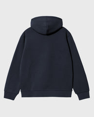 Arcade Embroidered Hooded Sweater Navy