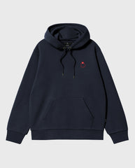 Arcade Embroidered Hooded Sweater Navy
