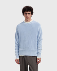 Washed Knitted Essential Crewneck Windsurfer