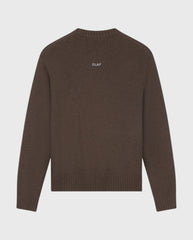 Essential Knitted Crewneck Chocolate Plum