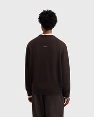 Essential Knitted Crewneck Chocolate Plum