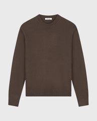 Essential Knitted Crewneck Chocolate Plum