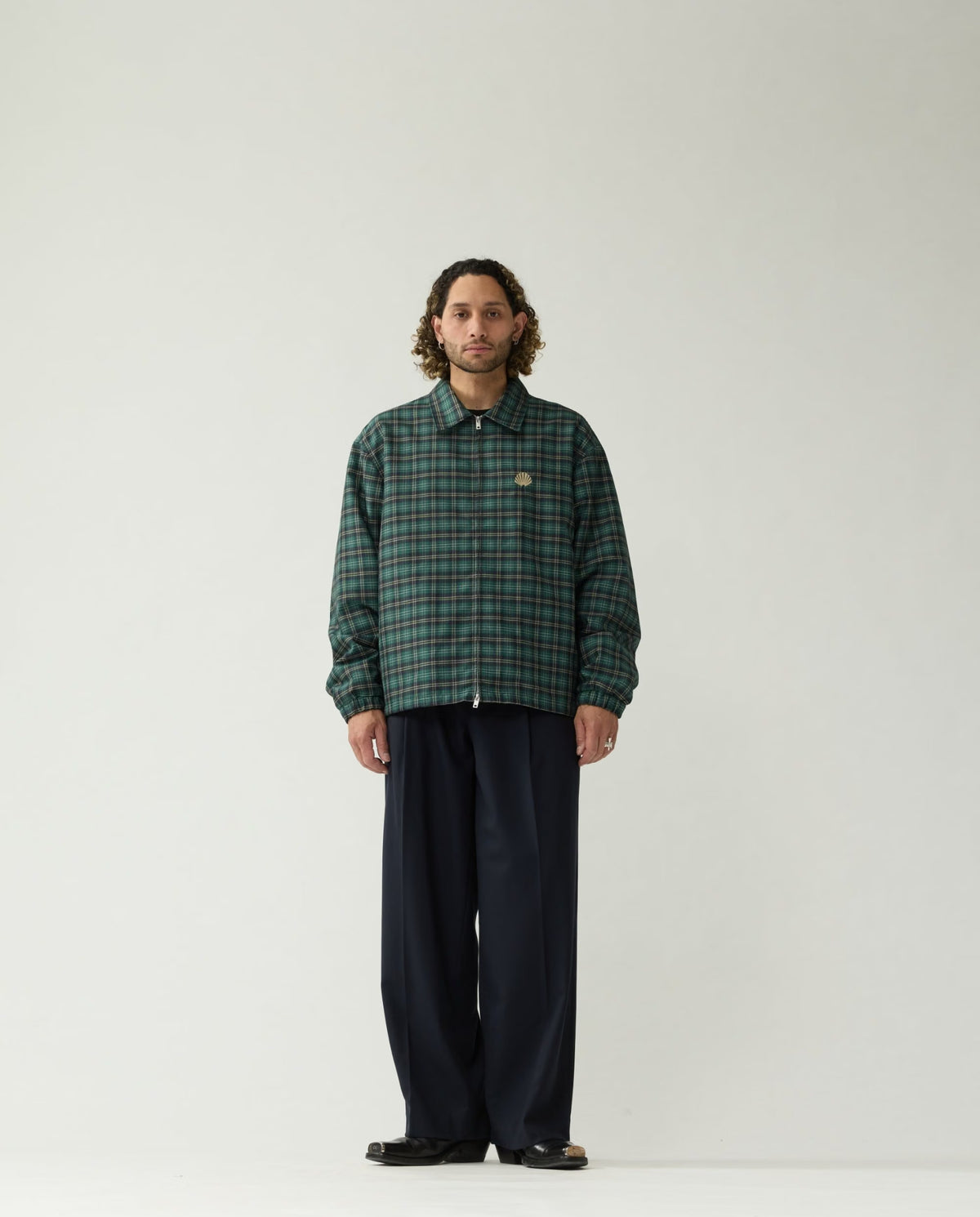 Coach Jacket Green Check