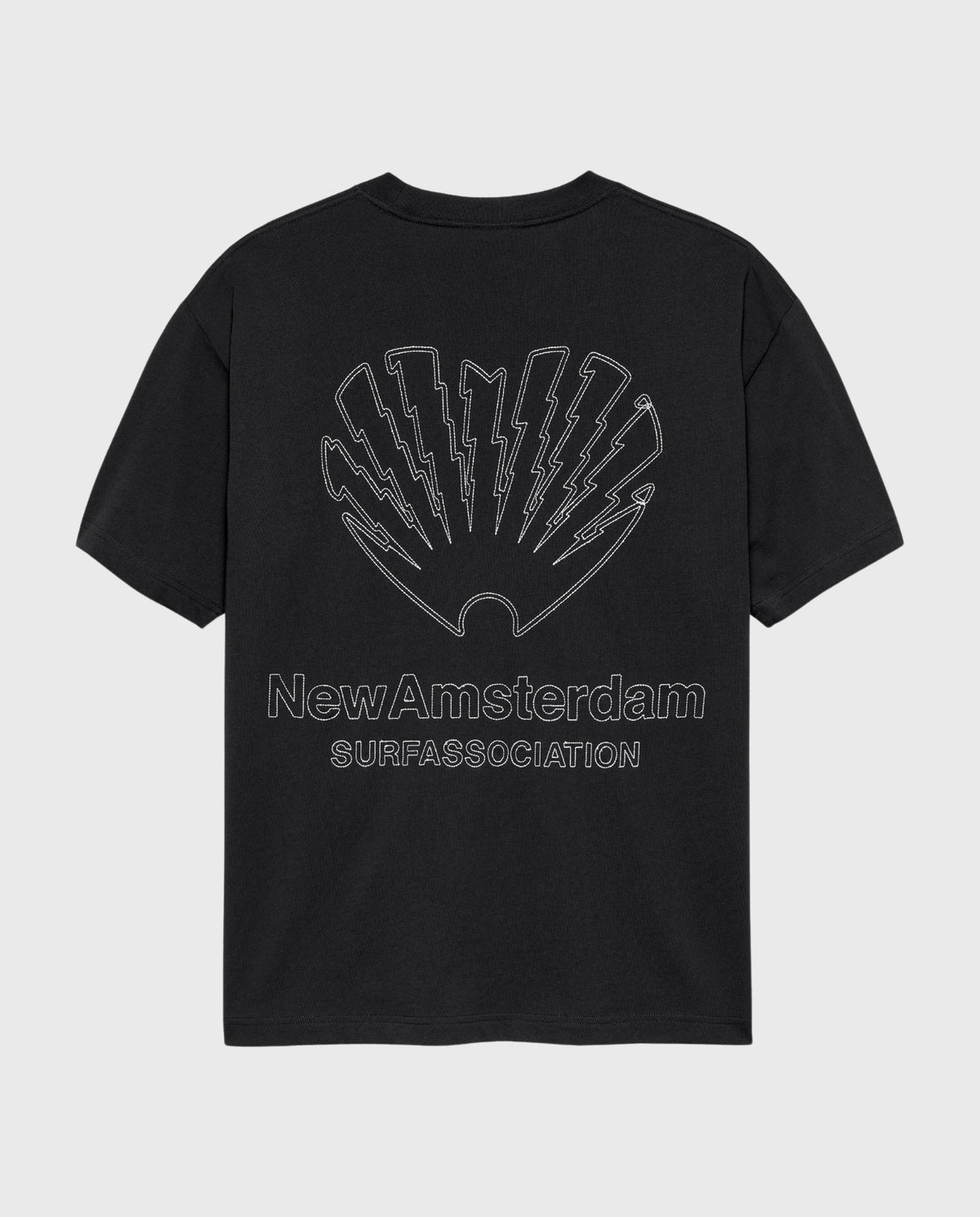 Zwart Cpr T-shirt met grote rugprint NewAmsterdam Surf Association