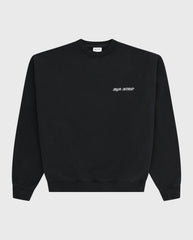 Faded Flower Crewneck Black