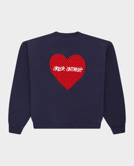 Heartwork Crewneck Blue