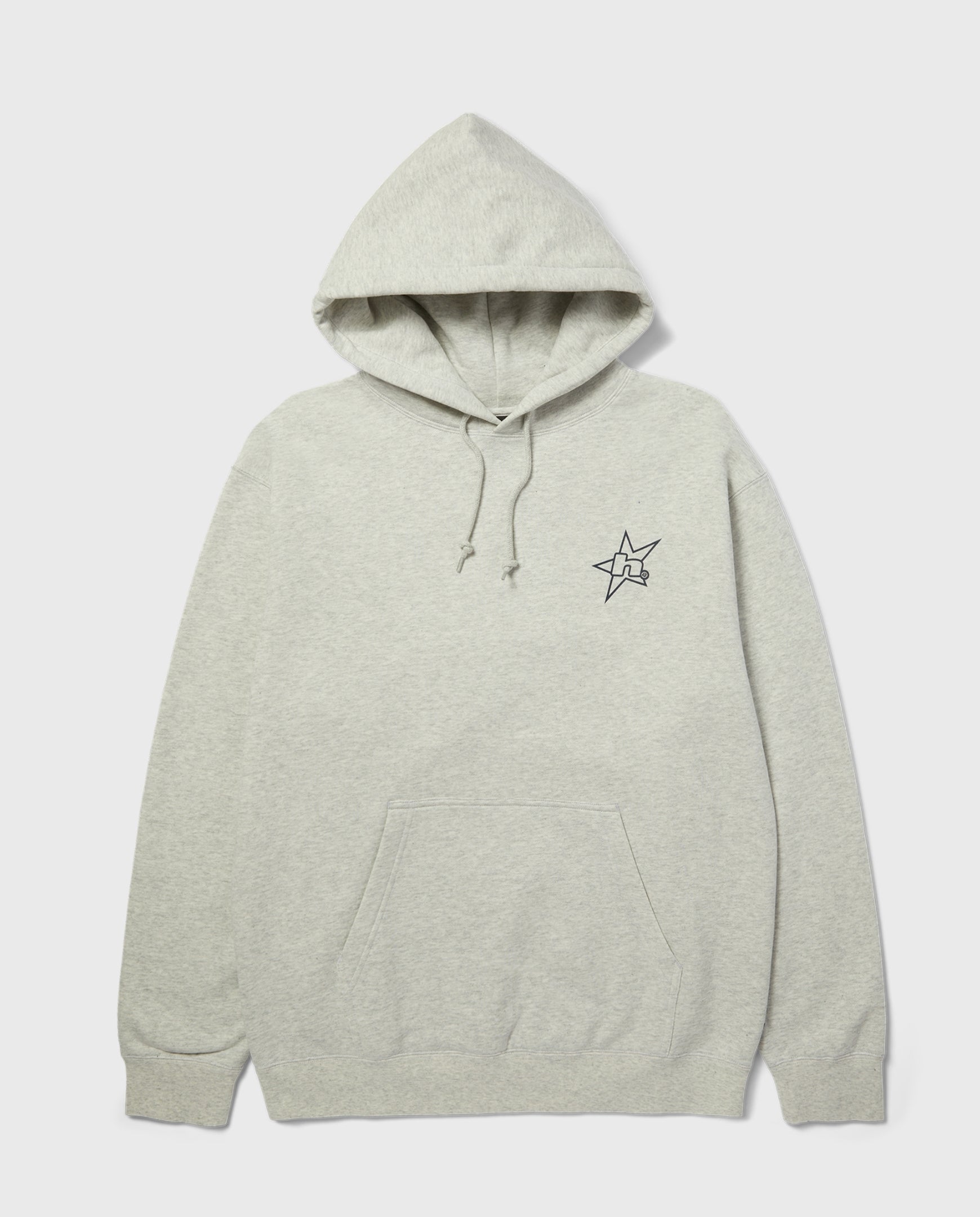 H Star Logo Hoodie Ash