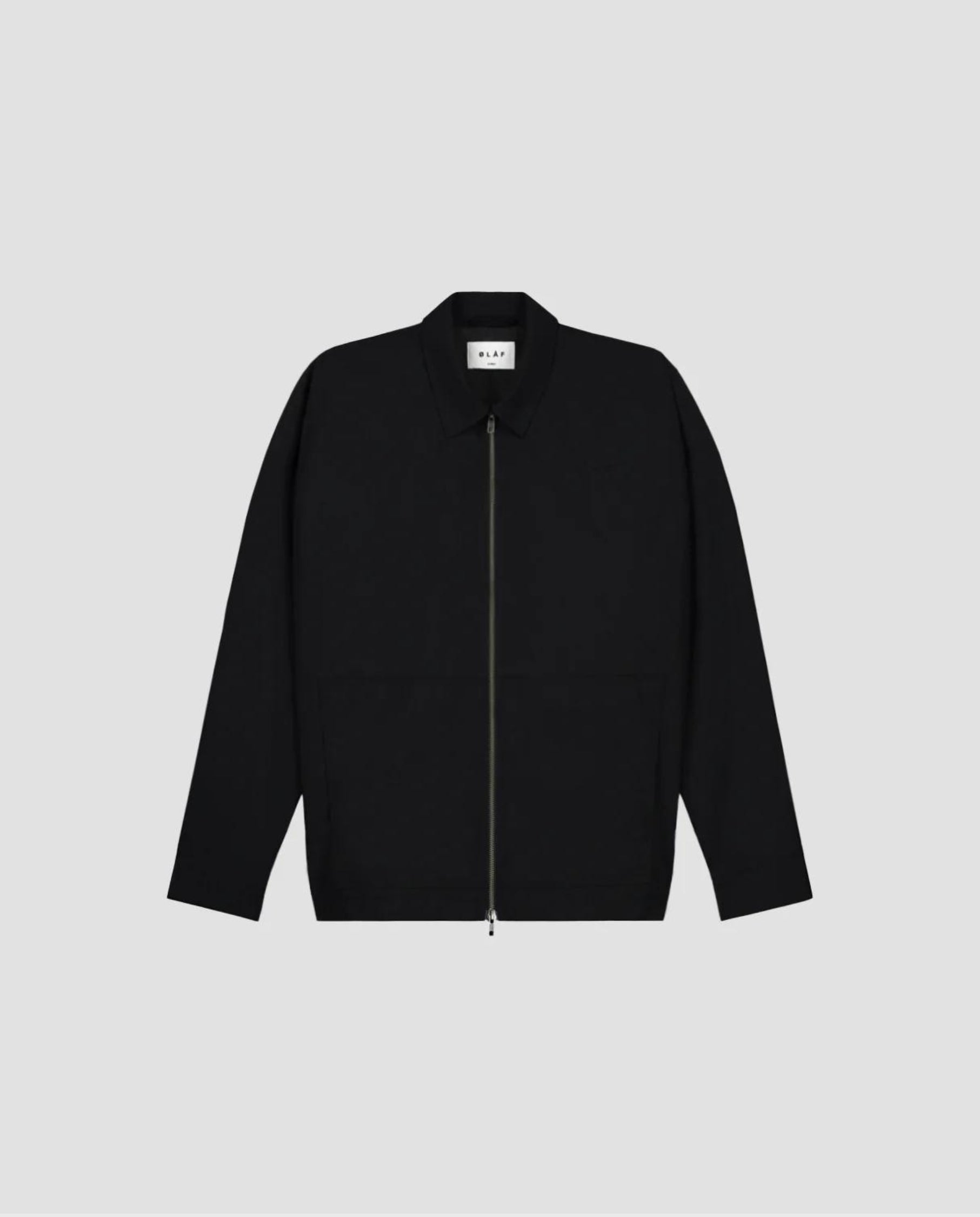 Nylon Zip Jacket Black