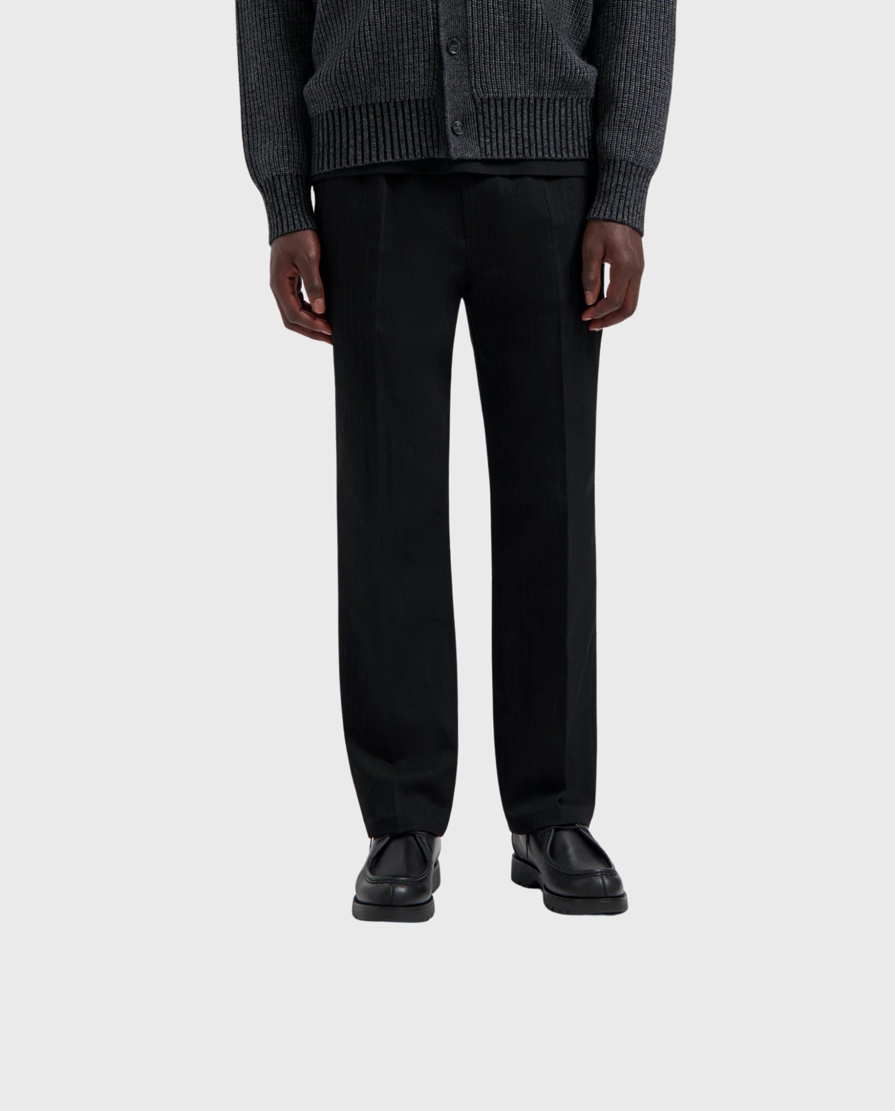 Pinstripe Slim Elasticated Trouser