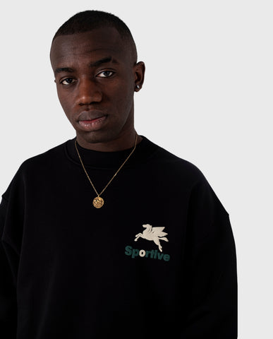 Goodies Sportive Premium Black Crewneck