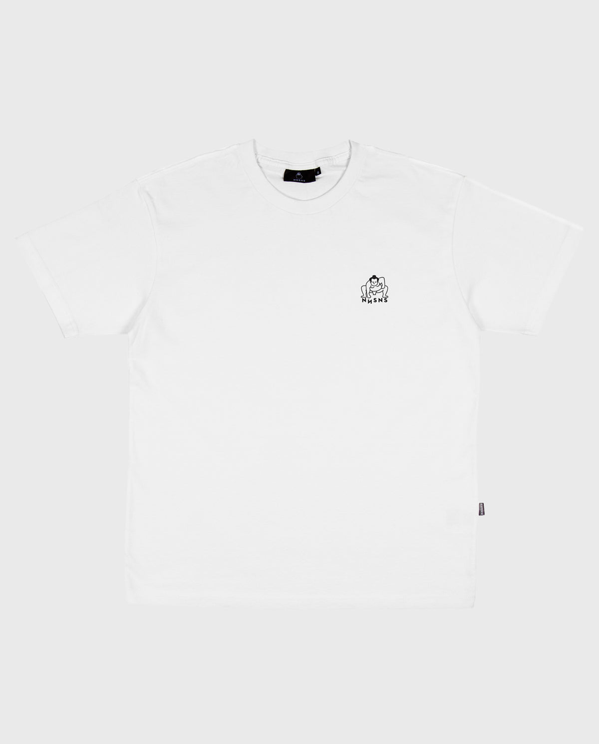 Sumo Embroidered Tee White