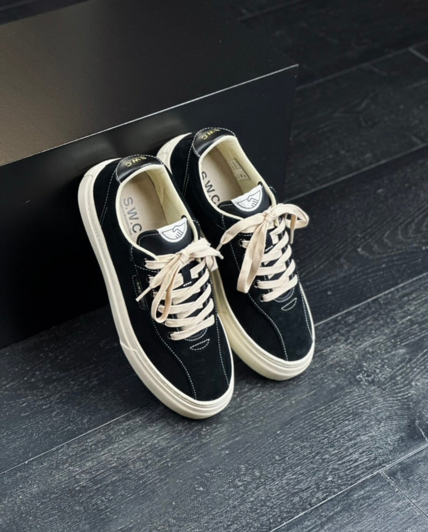 S.W.C Dellow 02 Cup Suede Black-White