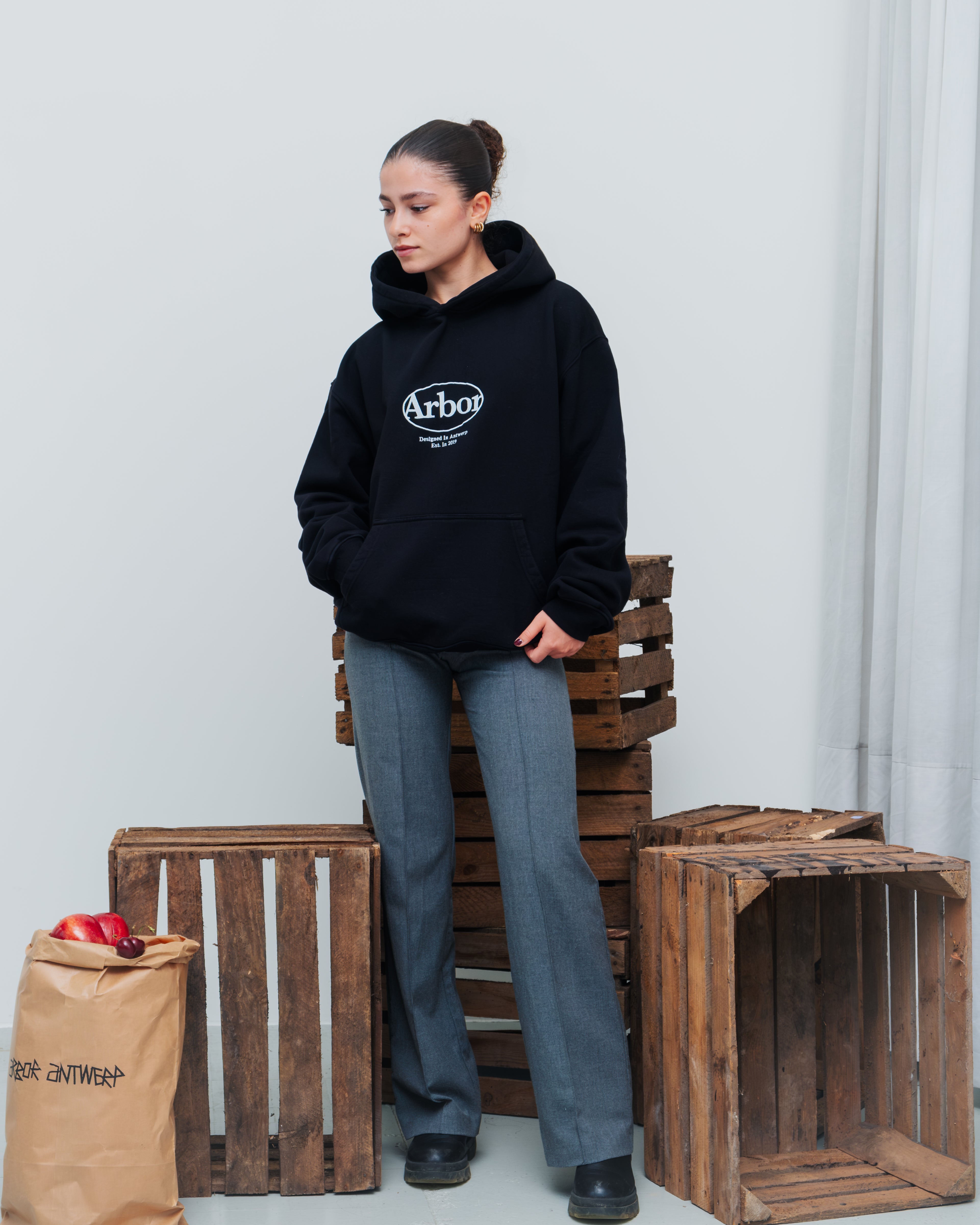 Arbor Antwerp Hoodie Arbor Zwart | Noble