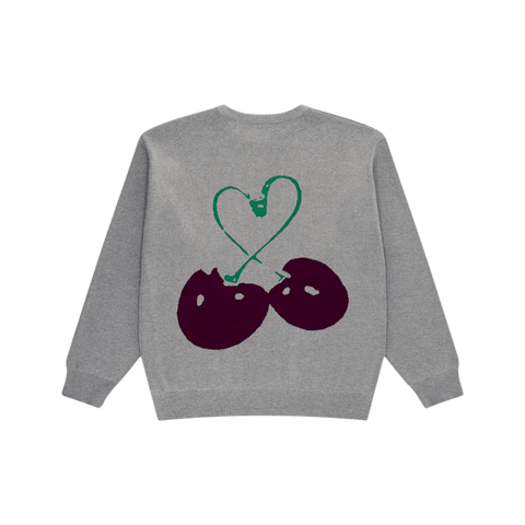 Arbor Antwerp Cherries Knit Grijs | Noble