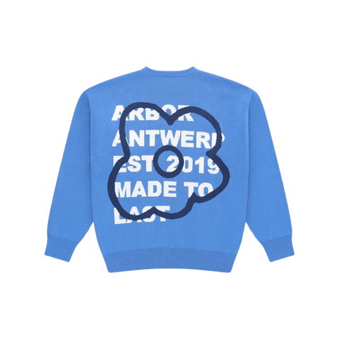 Arbor Antwerp Flowers Knit Blauw | Noble