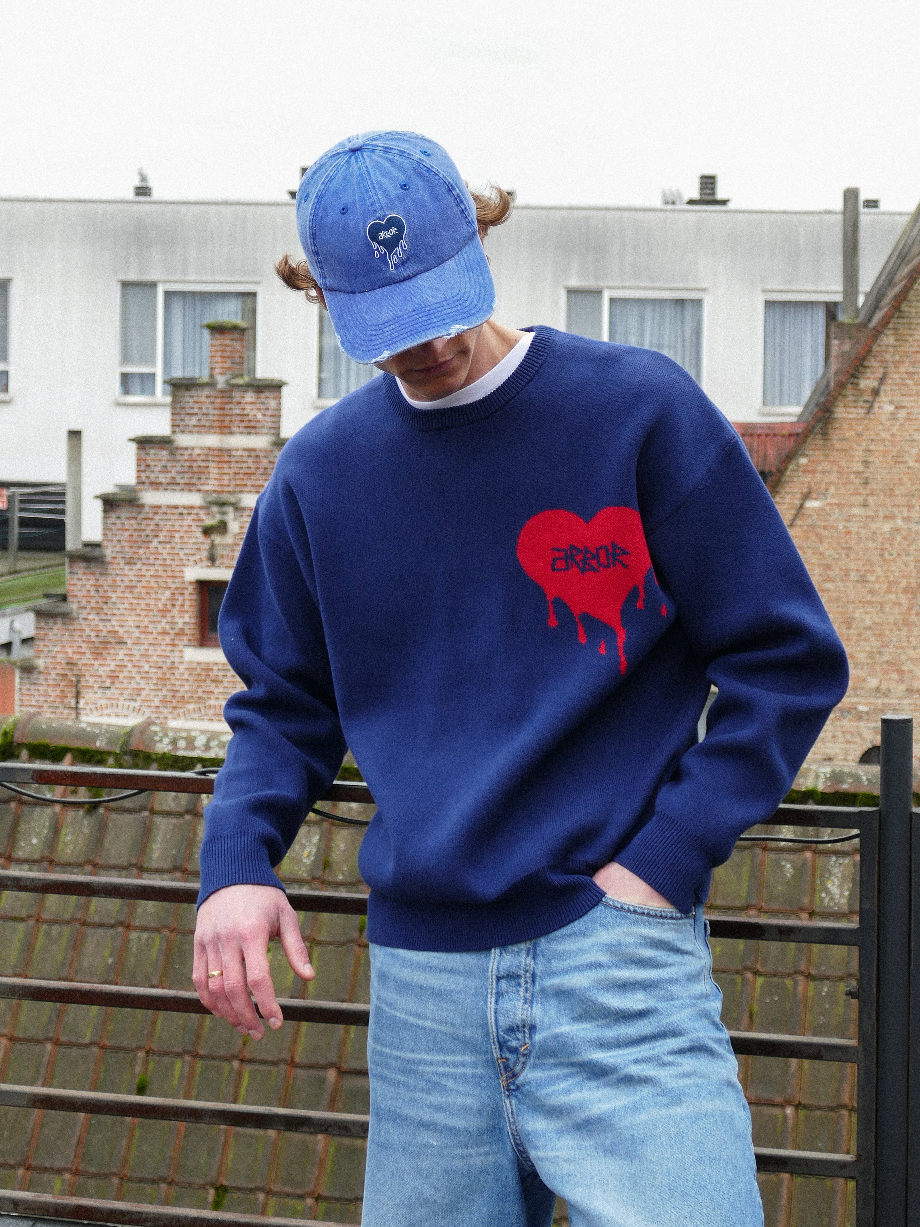 Arbor Antwerp Melting Heart Knit Blue | Noble