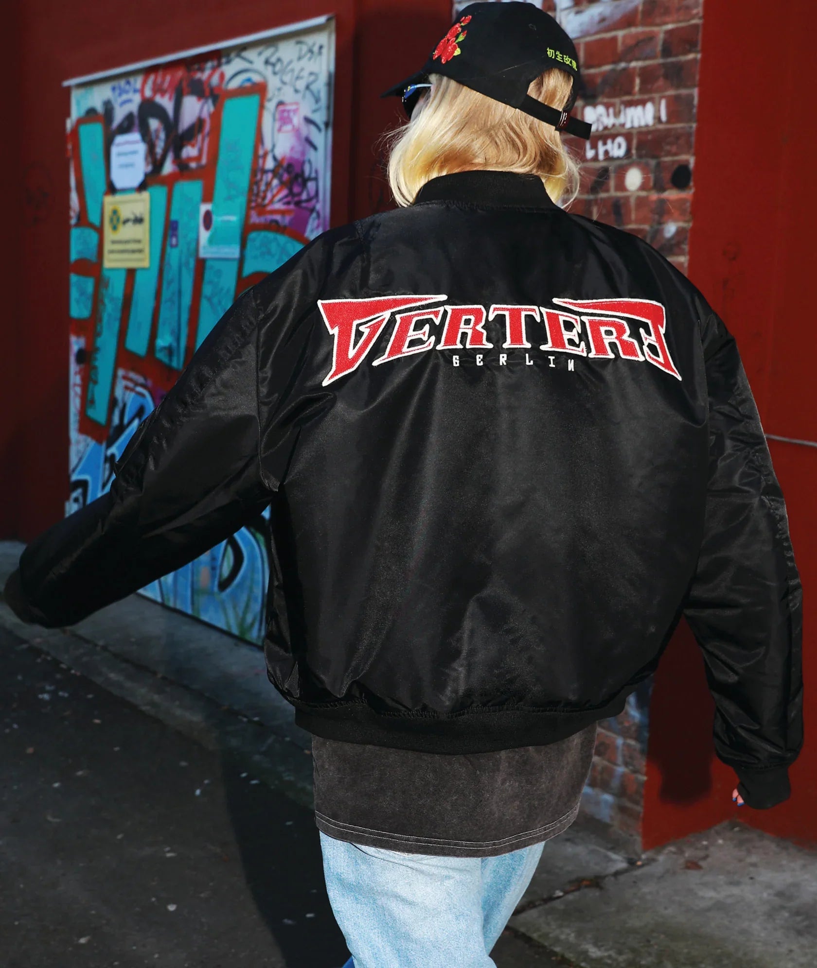 Vertere Berlin Roughness Bomber Jacket Black | Noble